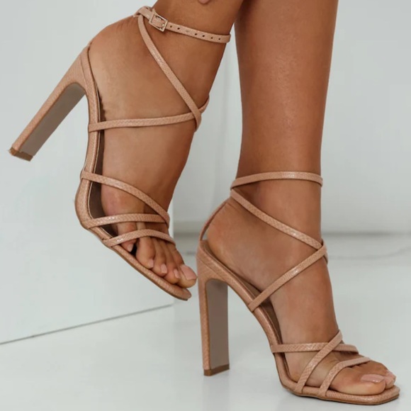 Billini Shoes - Billini Demi Heels Blush Lizard